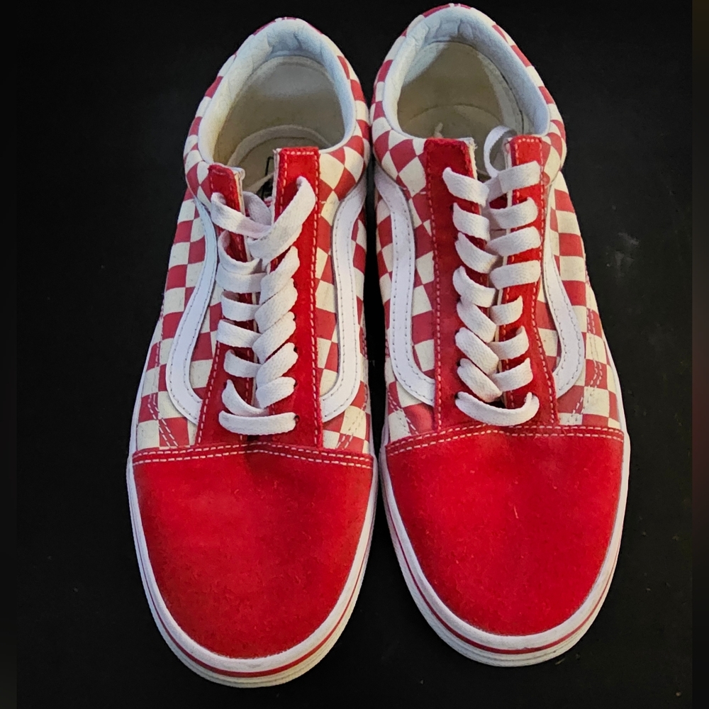 Vans Red Checkered Sneakers